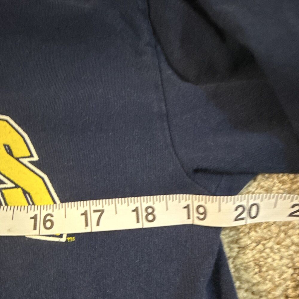 Gildan Michigan Wolverines Long Sleeve Shirts Lot of 2 Size M Navy Yellow - Picture 6 of 10